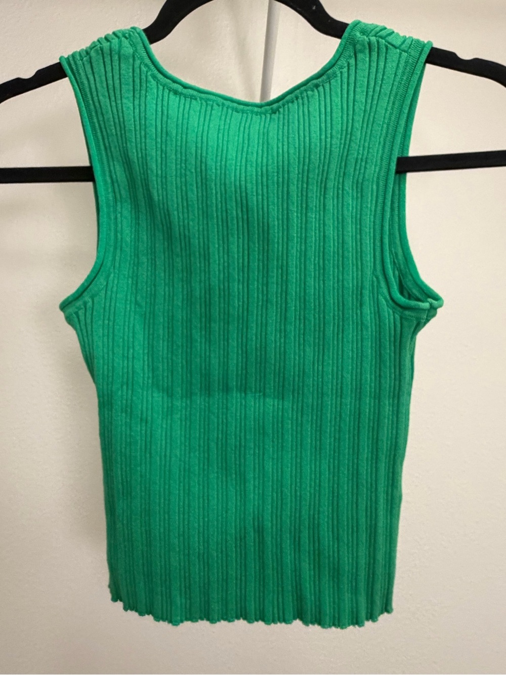 ASOS Green Ribbed Tank Top - Picture 2 of 2